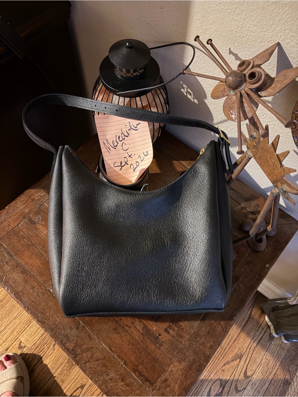 Portland Leather Medium Aspen Shoulder Bag - Pebbled Black